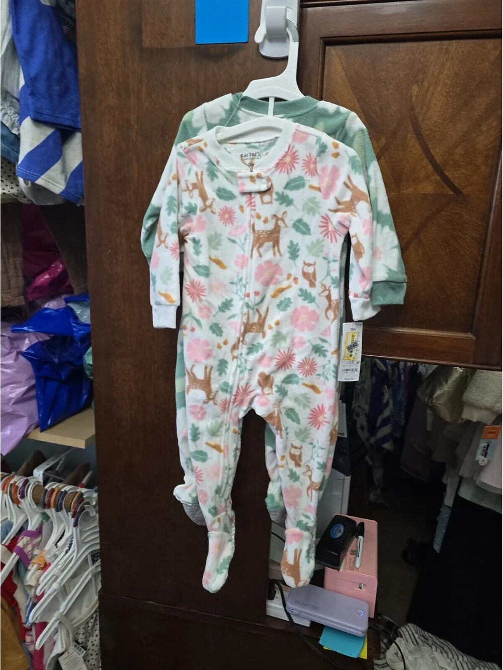 12m brand new fleece pajamas from carter's item 40G4